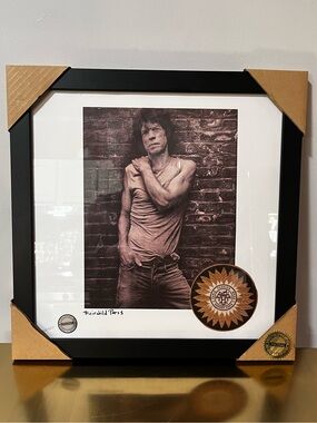 Mick Jagger Framed Wall Art Limited Edition Fairchild Paris Print 322/1000